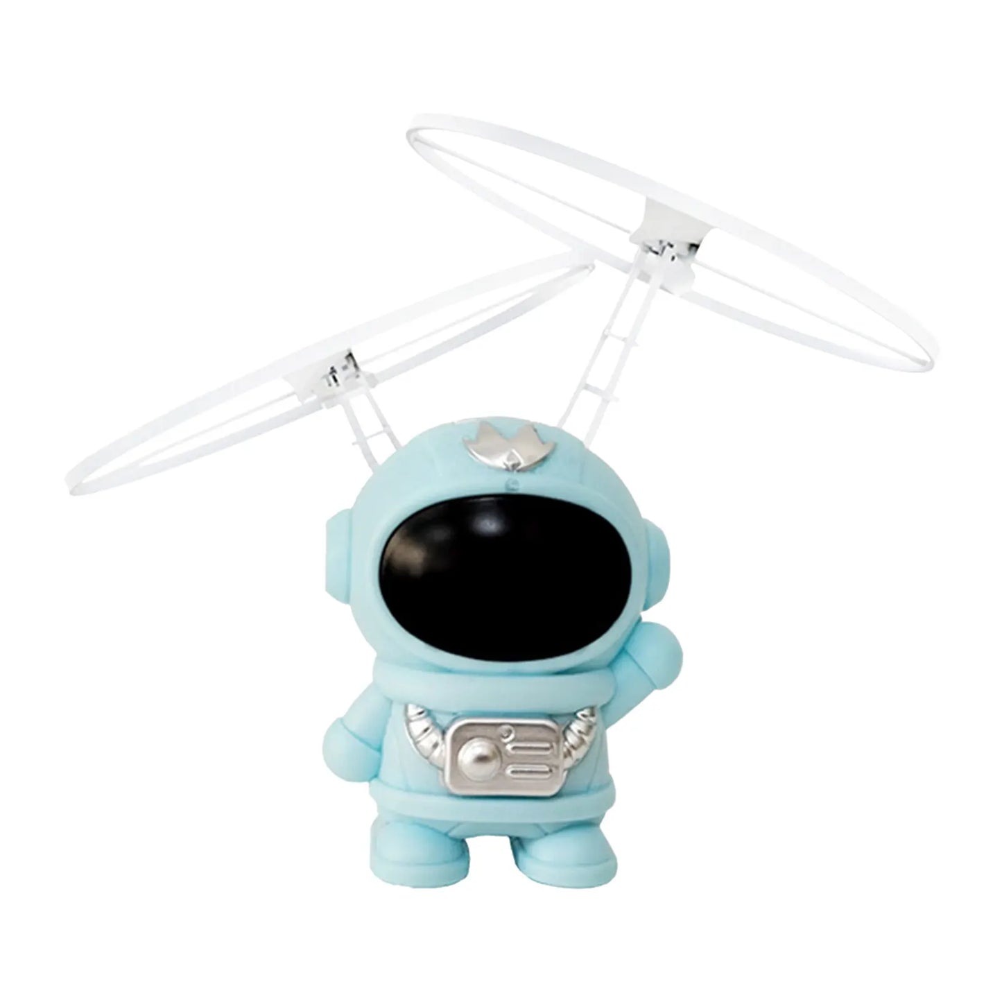 Flying Robot Astronaut Toy Aircraft High-Tech Hand-Controlled Drone Interactive Dual Wings with Lights Outdoor GiftS for Kids