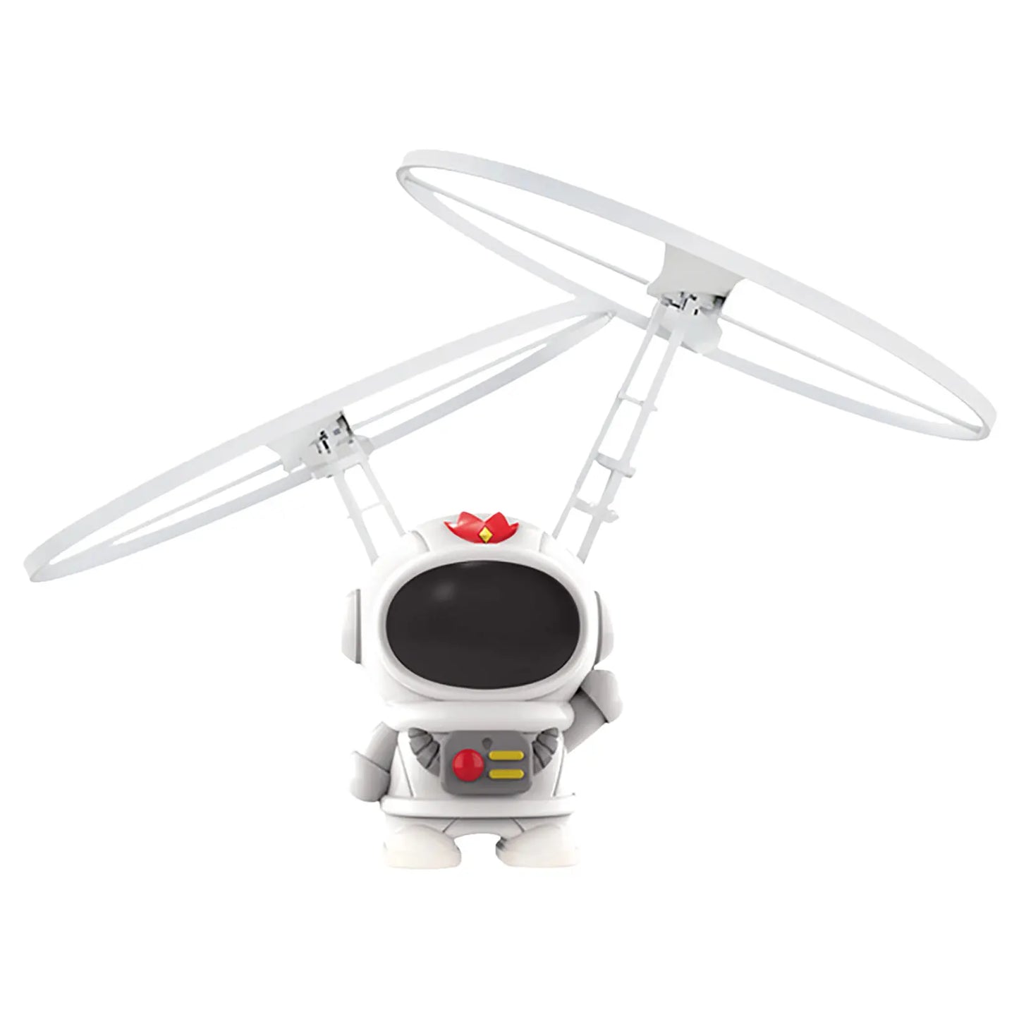 Flying Robot Astronaut Toy Aircraft High-Tech Hand-Controlled Drone Interactive Dual Wings with Lights Outdoor GiftS for Kids