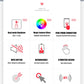 Wireless Mouse Rechargeable Silent LED Backlit Mice PC Laptop Computer Mous 2.4Ghz Receiver Bluetooth Dual Mode Optical Mice