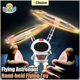 Flying Robot Astronaut Toy Aircraft High-Tech Hand-Controlled Drone Interactive Dual Wings with Lights Outdoor GiftS for Kids