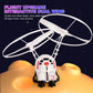 Flying Robot Astronaut Toy Aircraft High-Tech Hand-Controlled Drone Interactive Dual Wings with Lights Outdoor GiftS for Kids