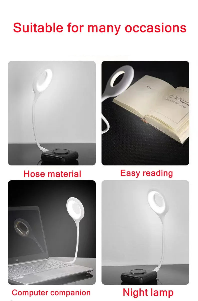 USB Table Lights Night Light Dormitory Bedside Book Lamp Eye Protection Student Study Reading Portable Direct Plug Night Light