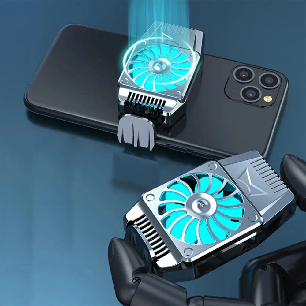 Mobile Radiator Esports Air Cooling Quiet Portable Quick Cooling H15 Game Live Cooling Back Clip Bracket Semiconductor Turbine