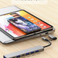 USB C Hub USB Hub 3.0, Aluminum 7 in 1 USB Extender, USB Splitter with USB 3.0, 4 X USB 2.0 and 2 USB C Ports USB Distributor