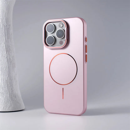 Matte Magsafe Case for iPhone 16 Pro Max Flip Camera Protection Stand Holder Bracket Cover for iPhone 13 14 15 Pro Max 16Pro