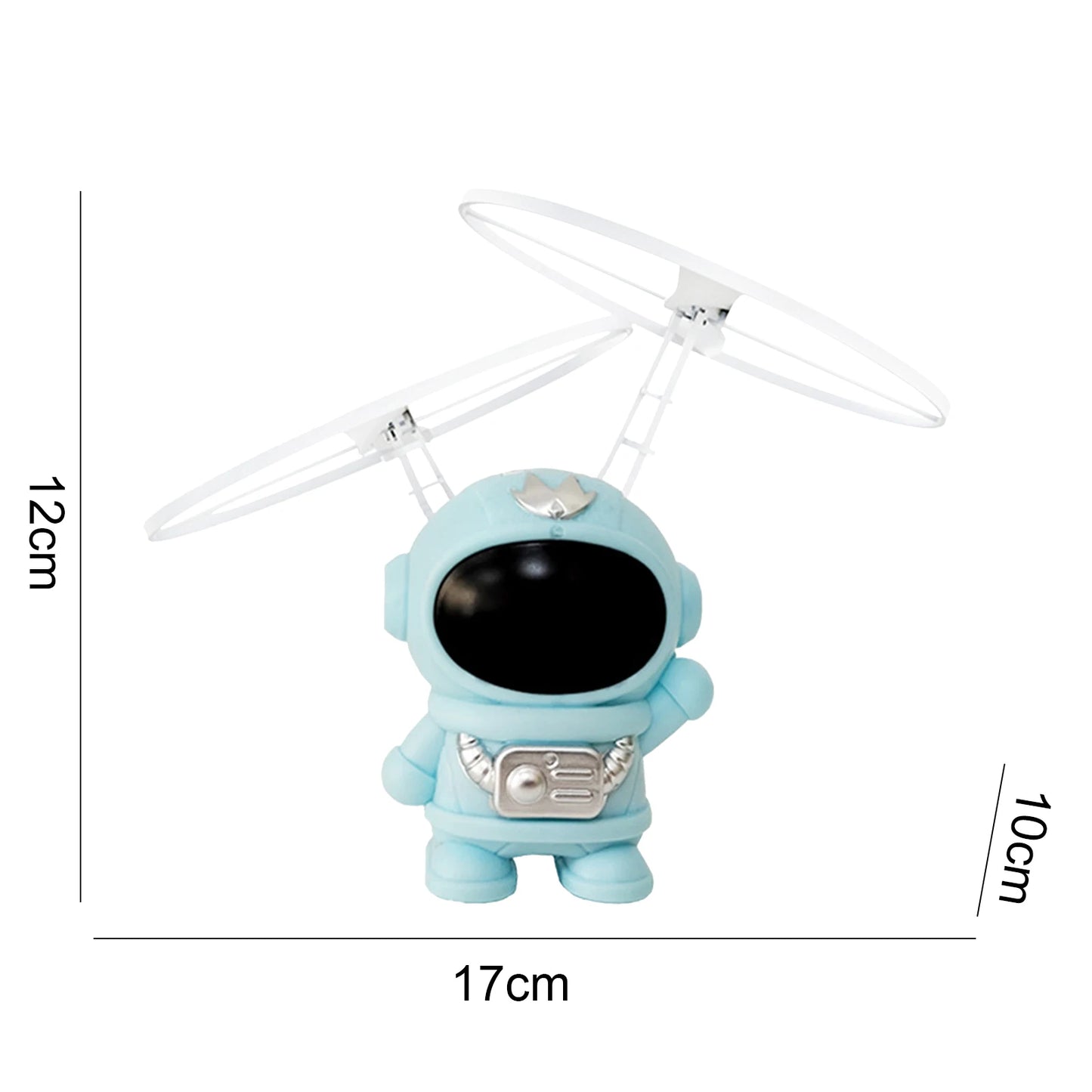 Flying Robot Astronaut Toy Aircraft High-Tech Hand-Controlled Drone Interactive Dual Wings with Lights Outdoor GiftS for Kids