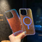 3D Stripe Gradient Aurora Magsafe Phone Case For iPhone 16 15 14 Plus 12 13 Pro Max 11 16e Clear PC + TPU Magnetic Back Cover
