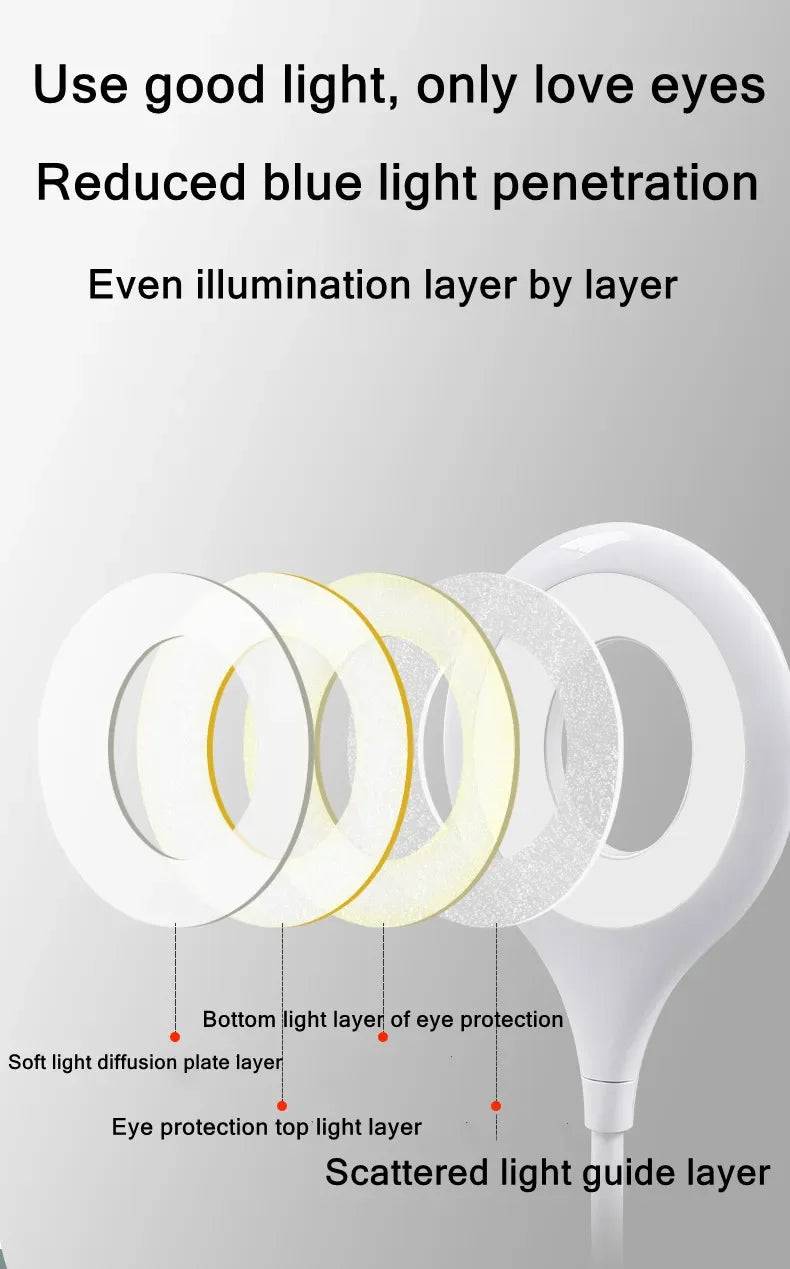 USB Table Lights Night Light Dormitory Bedside Book Lamp Eye Protection Student Study Reading Portable Direct Plug Night Light