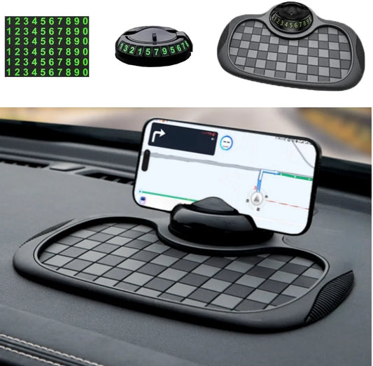 Multifunction Car Anti-Slip Mat Auto Phone Holder Car Dashboard Mat with Phone Holder in Car Auto Non-Slip Car Mats for Phone