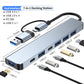 USB C Hub USB Hub 3.0, Aluminum 7 in 1 USB Extender, USB Splitter with USB 3.0, 4 X USB 2.0 and 2 USB C Ports USB Distributor