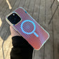 3D Stripe Gradient Aurora Magsafe Phone Case For iPhone 16 15 14 Plus 12 13 Pro Max 11 16e Clear PC + TPU Magnetic Back Cover