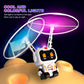 Flying Robot Astronaut Toy Aircraft High-Tech Hand-Controlled Drone Interactive Dual Wings with Lights Outdoor GiftS for Kids