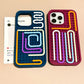 Fashion Funny Stuff DIY Lattice Maze Creative Toys Phone Case for iPhone 13 14 15 16 Pro Max Silicone Reliver Stress Soft Cover