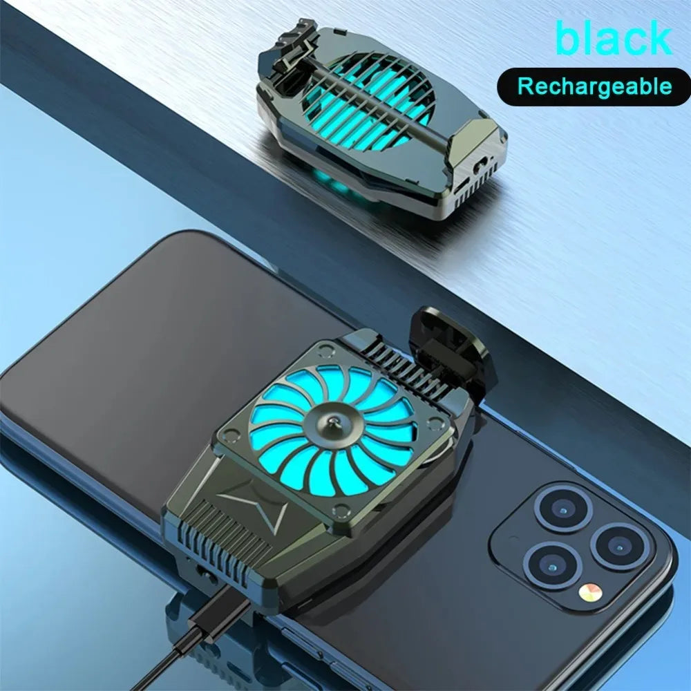 Mobile Radiator Esports Air Cooling Quiet Portable Quick Cooling H15 Game Live Cooling Back Clip Bracket Semiconductor Turbine