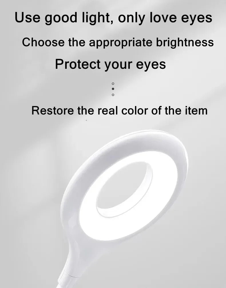 USB Table Lights Night Light Dormitory Bedside Book Lamp Eye Protection Student Study Reading Portable Direct Plug Night Light